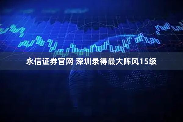 永信证券官网 深圳录得最大阵风15级